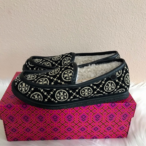 Tory Burch T MONOGRAM BUDDY SHEARLING LOAFER Size 8.5,9,10 - Picture 4 of 16